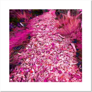 A freaky purple river bed Posters and Art